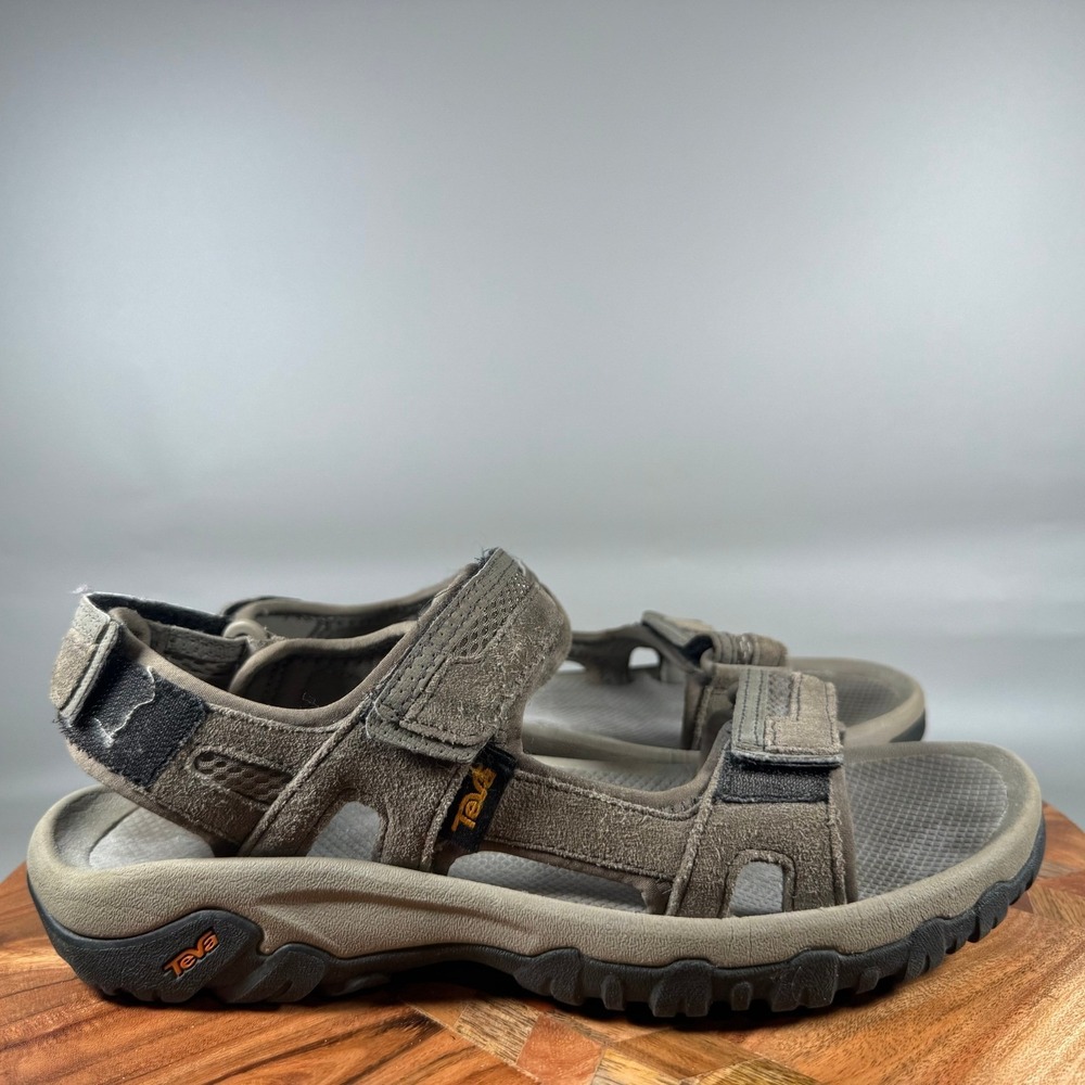 Teva Mens Katavi 2 Bungee‎ Cord Brown Suede Hiking Sport Sandals 1002433 Size 8